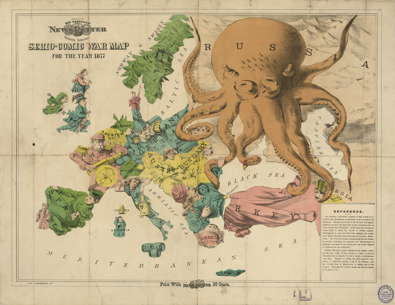 Illustration for article titled 21 Bizarre Maps That Depict Nations As Animals, People, and Monsters